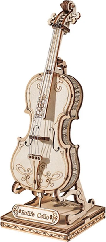 Robotime DIY 3D Houtenpuzzel Muziekinstrument Cello, TG411, 7x7x20cm - 6946785116809 9 Robotime DIY 3D Houtenpuzzel Muziekinstrument Cello, TG411, 7x7x20cm - 6946785116809 - Afbeelding 9