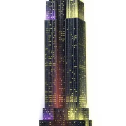 Ravensburger Empire State Building Night Edition - 3D Puzzel Gebouw Van 216 Stukjes -Puzzels Verfijnd Winkel 408x840