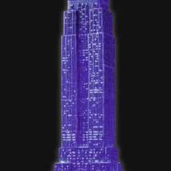 Ravensburger Empire State Building Night Edition - 3D Puzzel Gebouw Van 216 Stukjes -Puzzels Verfijnd Winkel 410x840 2