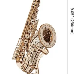 Robotime 3D Houten Puzzel Muziekinstrument Saxophone, TG309, 8,5x7x23cm - 6946785116793 17 Robotime 3D Houten Puzzel Muziekinstrument Saxophone, TG309, 8,5x7x23cm - 6946785116793 -Puzzels Verfijnd Winkel 415x840
