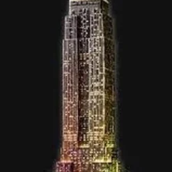 Ravensburger Empire State Building Night Edition - 3D Puzzel Gebouw Van 216 Stukjes -Puzzels Verfijnd Winkel 421x840