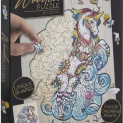 Grafix Houten Puzzel Unicorn | Unieke Puzzelstukjes In Vorm Van Fantasie Thema | 130 Puzzelstukjes | Puzzel Voor Kinderen En Volwassenen | Formaat 30 X 22.5 CM | Cadeau Voor Jong En Oud -Puzzels Verfijnd Winkel 519x840