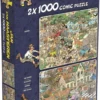 Jan Van Haasteren Safari & Storm 2-in-1 Puzzel - 2 X 1000 Stukjes