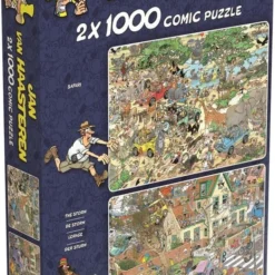 Jan Van Haasteren Safari & Storm 2-in-1 Puzzel - 2 X 1000 Stukjes