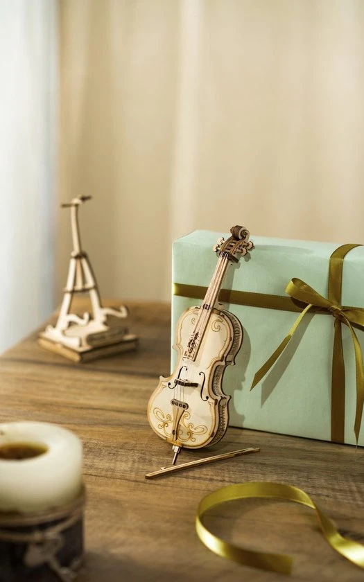 Robotime DIY 3D Houtenpuzzel Muziekinstrument Cello, TG411, 7x7x20cm - 6946785116809 3 Robotime DIY 3D Houtenpuzzel Muziekinstrument Cello, TG411, 7x7x20cm - 6946785116809 - Afbeelding 3
