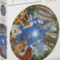 Grafix Ronde Puzzel 1000 Stukjes Voor Volwassenen | Wereld Puzzel | Legpuzzel | Diameter 68 CM | Geschikt Voor Kinderen Vanaf 14 Jaar -Puzzels Verfijnd Winkel 527x840