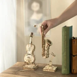 Robotime 3D Houten Puzzel Muziekinstrument Saxophone, TG309, 8,5x7x23cm - 6946785116793 14 Robotime 3D Houten Puzzel Muziekinstrument Saxophone, TG309, 8,5x7x23cm - 6946785116793 -Puzzels Verfijnd Winkel 540x840