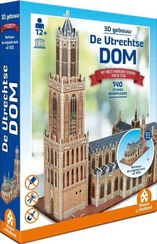 House Of Holland 3D Gebouw - De Utrechtse Dom (140) -Puzzels Verfijnd Winkel 543x840 1
