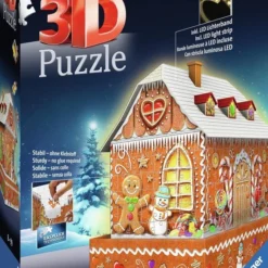 Ravensburger Kerst Gingerbread House Night Edition - 3D Puzzel Gebouw - 216 Stukjes -Puzzels Verfijnd Winkel 548x840 1