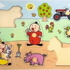 Bumba Houten Puzzel Met Nopjes - Dieren/boerderij - 7 Stukken -Puzzels Verfijnd Winkel 550x253