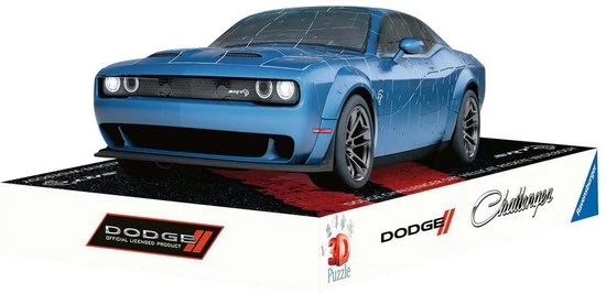 Ravensburger Puzzle 3D Dodge Challenger Hellcat Widebody - 3D Puzzel - 108 Stukjes 3 Ravensburger Puzzle 3D Dodge Challenger Hellcat Widebody - 3D Puzzel - 108 Stukjes - Afbeelding 3