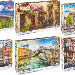 Grafix Voordeelpack 6x Puzzel 1000 Stukjes Volwassenen | Verschillende Steden Puzzels | Afmeting 50 X 70 CM | Legpuzzel -Puzzels Verfijnd Winkel 550x304