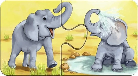 Ravensburger Lieve Dieren- My First Puzzles -9x2 Stukjes - Kinderpuzzel 5 Ravensburger Lieve Dieren- My First Puzzles -9x2 Stukjes - Kinderpuzzel - Afbeelding 5