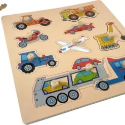 Pucts Houten Kinderpuzzel Voertuigen - Auto - Motor - Vliegtuig - Vrachtwagen 7 Pucts Houten Kinderpuzzel Voertuigen - Auto - Motor - Vliegtuig - Vrachtwagen -Puzzels Verfijnd Winkel 550x330 1