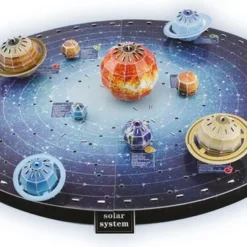 Grafix 3D Puzzel Voor Kinderen | Maak Je Eigen Zonnestelsel | 146 Puzzelstukjes | Planeten Speelgoed | 3D Puzzel Voor Kinderen Vanaf 8 Jaar -Puzzels Verfijnd Winkel 550x337 1