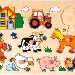 Goki Steekpuzzel - Boerderij -Puzzels Verfijnd Winkel 550x340 2