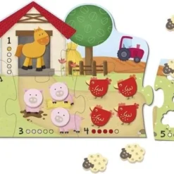 Goula Vormenpuzzel Boerderij Hout - Leren Tellen - 21 Stukjes -Puzzels Verfijnd Winkel 550x348 5