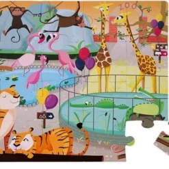 Janod Voelpuzzel - Een Dag In De Dierentuin -Puzzels Verfijnd Winkel 550x362