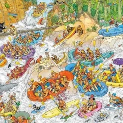 Jan Van Haasteren Wild Water Raften Puzzel - 1500 Stukjes -Puzzels Verfijnd Winkel 550x366 109