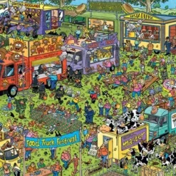 Jan Van Haasteren Food Truck Festival Puzzel - 1500 Stukjes -Puzzels Verfijnd Winkel 550x366 41