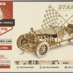 Robotime Modelbouwpakket V8 Gp Car 19 X 8 Cm Hout 220-delig -Puzzels Verfijnd Winkel 550x370