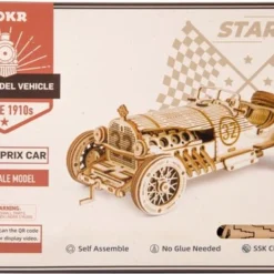 Robotime Modelbouwpakket V8 Gp Car 19 X 8 Cm Hout 220-delig -Puzzels Verfijnd Winkel 550x371 3