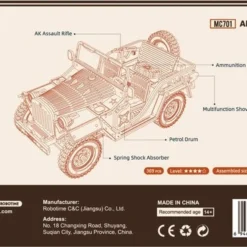 Robotime Modelbouwpakket Army Jeep 18,9 Cm Hout 369-delig -Puzzels Verfijnd Winkel 550x371 6