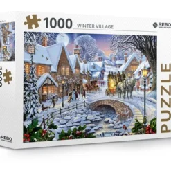 Onbekend Rebo Legpuzzel - 1000 St - Winter Village - Premium Quality -Puzzels Verfijnd Winkel 550x377 6