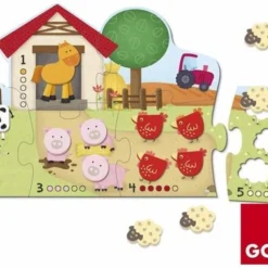 Goula Vormenpuzzel Boerderij Hout - Leren Tellen - 21 Stukjes -Puzzels Verfijnd Winkel 550x377 8