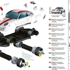 Ravensburger Porsche 911R - 3D Puzzel - 108 Stukjes -Puzzels Verfijnd Winkel 550x378 5