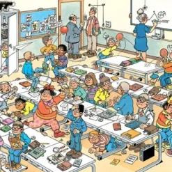 Jan Van Haasteren Junior Het Klaslokaal Puzzel - 360 Stukjes - Kinderpuzzel -Puzzels Verfijnd Winkel 550x380 3