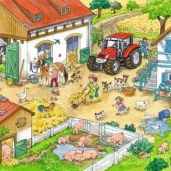 Ravensburger Puzzel Vrolijk Boerderijleven- 2x24 Stukjes - Kinderpuzzel -Puzzels Verfijnd Winkel 550x380 34