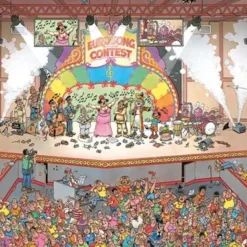 Jan Van Haasteren Eurovisie Songfestival Puzzel - 1000 Stukjes -Puzzels Verfijnd Winkel 550x382 3