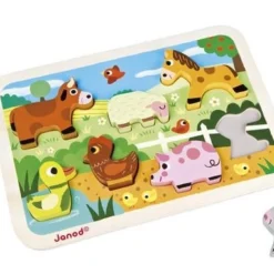Janod Chunky Boerderij - Knopjespuzzel -Puzzels Verfijnd Winkel 550x382 4