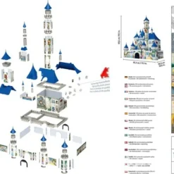 Ravensburger Puzzel Disney Castle- 3D Gebouw - 216 Stukjes -Puzzels Verfijnd Winkel 550x384 5