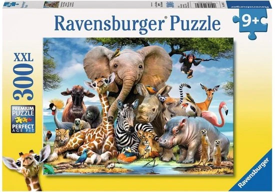 Ravensburger Puzzel Afrikaanse Vrienden - Legpuzzel - 300XXL Stukjes 1 Ravensburger Puzzel Afrikaanse Vrienden - Legpuzzel - 300XXL Stukjes