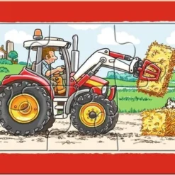 Ravensburger Graafmachine, Tractor En Kiepauto- My First Puzzels -3x6 Stukjes - Kinderpuzzel -Puzzels Verfijnd Winkel 550x387 3