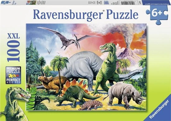 Ravensburger Puzzel Tussen De Dinosauri Rs - Legpuzzel - 100 Stukjes 1 Ravensburger Puzzel Tussen De Dinosauri Rs - Legpuzzel - 100 Stukjes