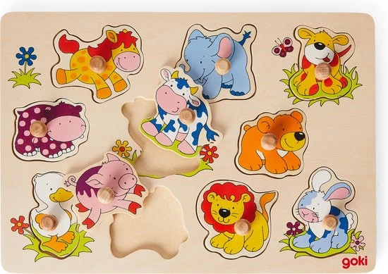 Goki Dierenbaby's Puzzel 10 Stukjes 4 Goki Dierenbaby's Puzzel 10 Stukjes - Afbeelding 4