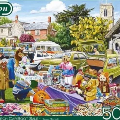 Jumbo Falcon Puzzel Village Church Car Boot Sale - Legpuzzel - 500 Stukjes -Puzzels Verfijnd Winkel 550x390 17