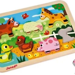 Janod Chunky Boerderij - Knopjespuzzel