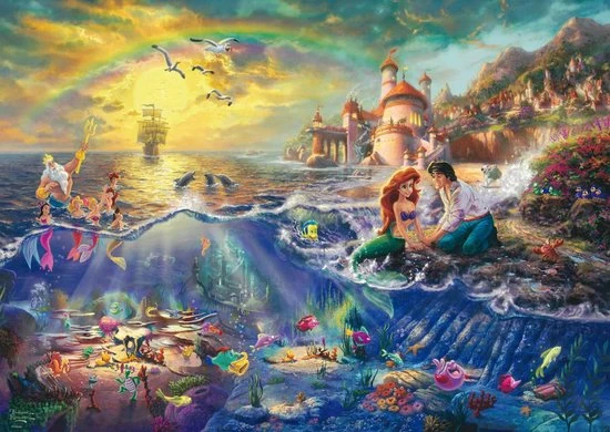 Schmidt The Little Mermaid - Puzzel 1000 Stukjes 2 Schmidt The Little Mermaid - Puzzel 1000 Stukjes - Afbeelding 2