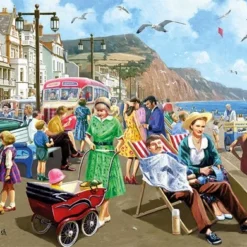 Falcon Puzzel Sidmouth Seafront - Legpuzzel - 500 Stukjes -Puzzels Verfijnd Winkel 550x391 30