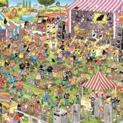 Jan Van Haasteren Popfestival Puzzel - 1000 Stukjes 14 Jan Van Haasteren Popfestival Puzzel - 1000 Stukjes -Puzzels Verfijnd Winkel 550x391 61