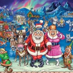 Wasgij Christmas 17 Elfinspectie Puzzel - 2x1000 Stukjes -Puzzels Verfijnd Winkel 550x392 10