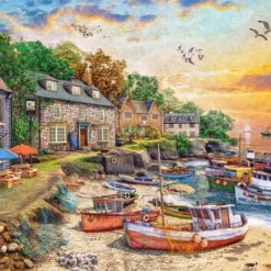 Falcon Puzzel Harbour Cottages - Legpuzzel - 1000 Stukjes -Puzzels Verfijnd Winkel 550x392 110