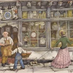Jumbo Premium Collection Puzzel Anton Pieck De Klokkenwinkel - Legpuzzel - 1000 Stukjes -Puzzels Verfijnd Winkel 550x392 118