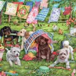 Falcon De Luxe Puppies In The Garden 1000 Stukjes - Legpuzzel Voor Volwassenen 7 Falcon De Luxe Puppies In The Garden 1000 Stukjes - Legpuzzel Voor Volwassenen -Puzzels Verfijnd Winkel 550x392 125