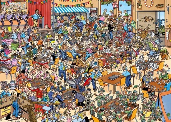 Jan Van Haasteren NK Puzzelen Puzzel - 1000 Stukjes 2 Jan Van Haasteren NK Puzzelen Puzzel - 1000 Stukjes - Afbeelding 2