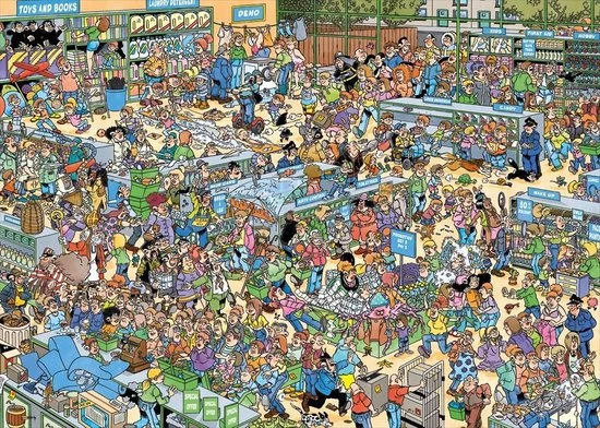 Jan Van Haasteren De Drogisterij Puzzel - 1000 Stukjes 5 Jan Van Haasteren De Drogisterij Puzzel - 1000 Stukjes - Afbeelding 5